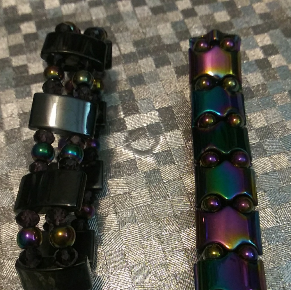 3/$15 Hematite Magnetic Bracelets